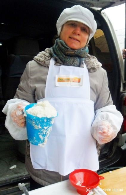 Волонтёр фонда "Пища жизни" Ольга Садурская