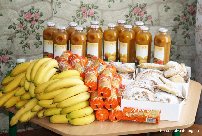 Угощения для детей-сирот Угощения для детей-сирот